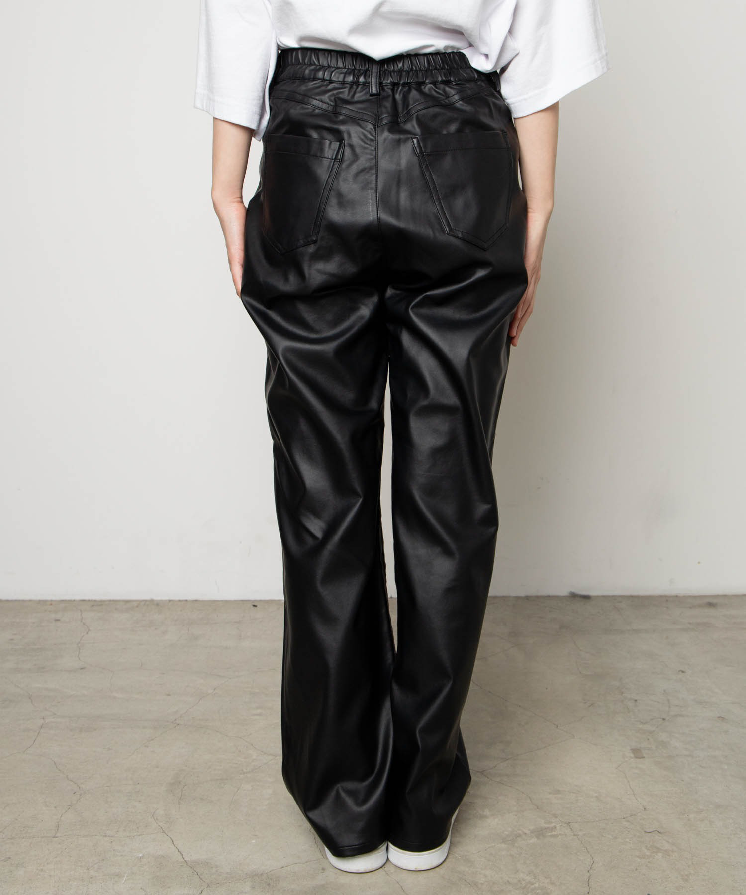 KWAIDAN EDITIONS テーパード フェイク レザーパンツ | tspea.org