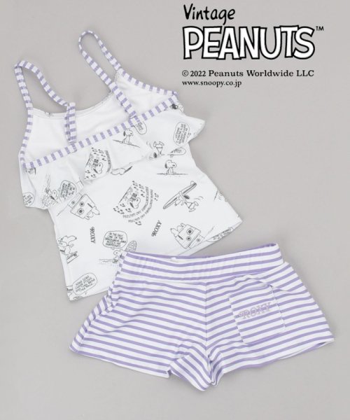 SHIPS any WOMEN(シップス　エニィ　ウィメン)/ROXY: VINTAGE PEANUTS サーフ スイムウェア 上下セット <KIDS>/img01