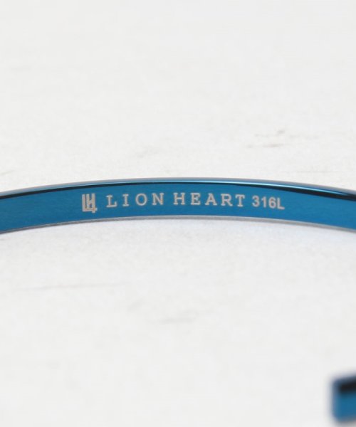 LION HEART (ライオンハート)/LH－1 WEB限定 甲丸バングル/サージカルステンレス ブルー/img08