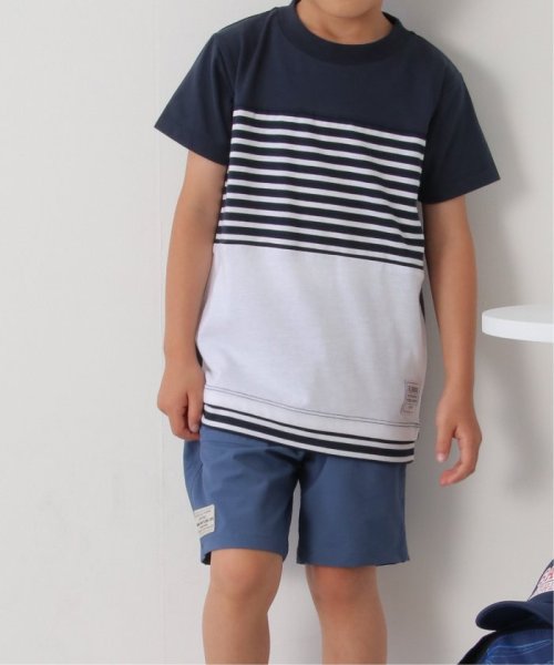 ikka kids(イッカ　キッズ)/【キッズ】ボーダー切り替えフェイクTシャツ（120〜160cm）/img05