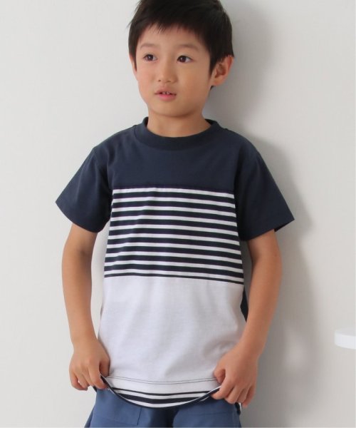 ikka kids(イッカ　キッズ)/【キッズ】ボーダー切り替えフェイクTシャツ（120〜160cm）/img07