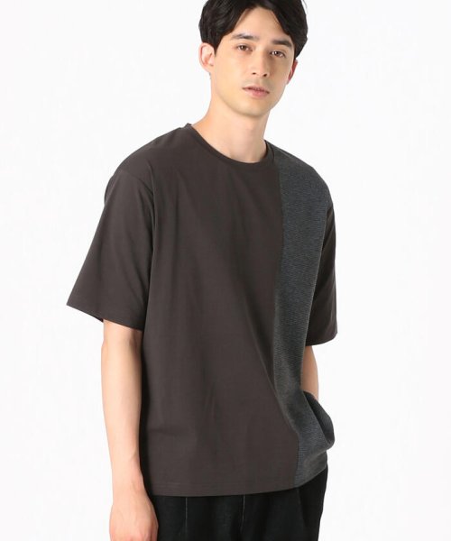 COMME CA ISM MENS(コムサイズム（メンズ）)/【セットアップ対応】超軽量 コンビ Ｔシャツ/img10