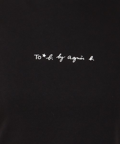 To b. by agnes b.(トゥービー　バイ　アニエスベー)/WT13 TS リブネックロゴTシャツ/img04
