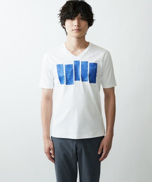 MK homme(エムケーオム)/VネックプリントＴシャツ/img07