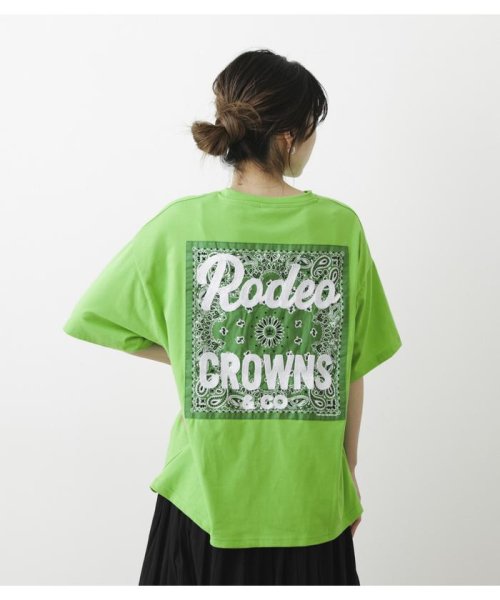 RODEO CROWNS WIDE BOWL(ロデオクラウンズワイドボウル)/COLORS BANDANA ビッグTシャツ/img09
