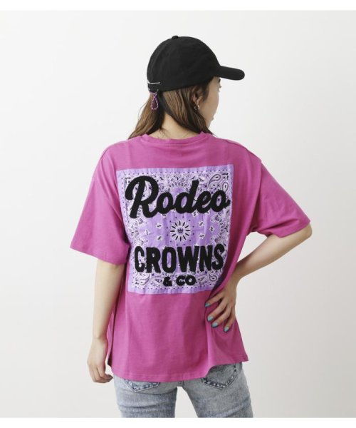 RODEO CROWNS WIDE BOWL(ロデオクラウンズワイドボウル)/COLORS BANDANA ビッグTシャツ/img12