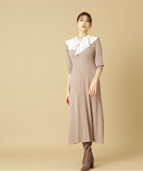 JILL by JILL STUART(ジル バイ ジル スチュアート)/ラッフルカラー付ニットワンピース/img08