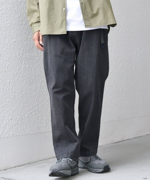 【SHIPS any別注】GRAMiCCi: オーガニックコットン ルーズテーパード ストレッチ デニム パンツ◆ SHIPS