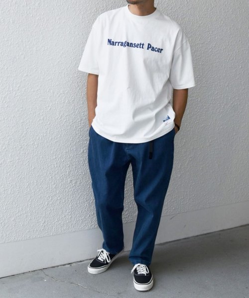 【SHIPS any別注】GRAMiCCi: オーガニックコットン ルーズテーパード ストレッチ デニム パンツ◆ SHIPS