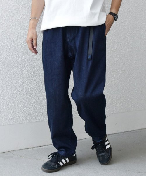 【SHIPS any別注】GRAMiCCi: オーガニックコットン ルーズテーパード ストレッチ デニム パンツ◆ SHIPS