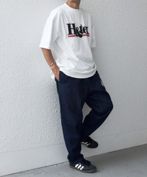 【SHIPS any別注】GRAMiCCi: オーガニックコットン ルーズテーパード ストレッチ デニム パンツ◆ SHIPS