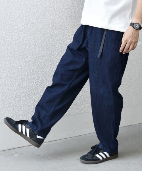 【SHIPS any別注】GRAMiCCi: オーガニックコットン ルーズテーパード ストレッチ デニム パンツ◆ SHIPS