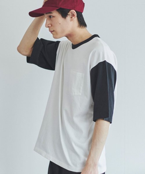 coen(coen)/ベースボール配色Tシャツ/img02