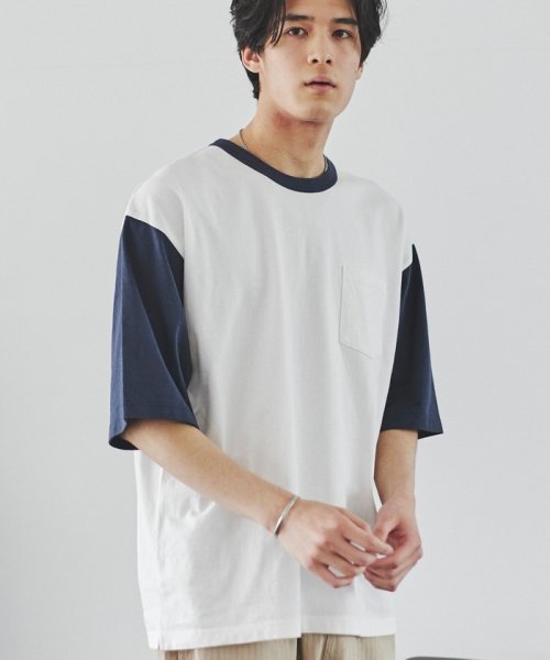 coen(coen)/ベースボール配色Tシャツ/img10