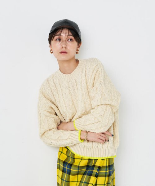 NOLLEY’S(ノーリーズ)/◇【WEB限定カラーあり】【OLDDERBY KNITWEAR】別注アランケーブル配色プルオーバーニット/img08