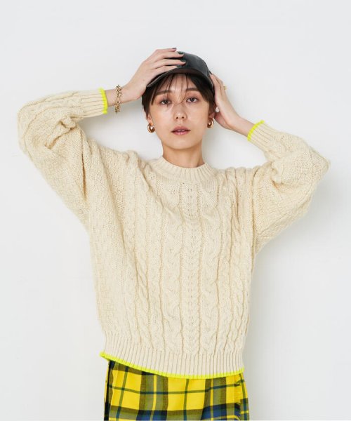 NOLLEY’S(ノーリーズ)/◇【WEB限定カラーあり】【OLDDERBY KNITWEAR】別注アランケーブル配色プルオーバーニット/img11