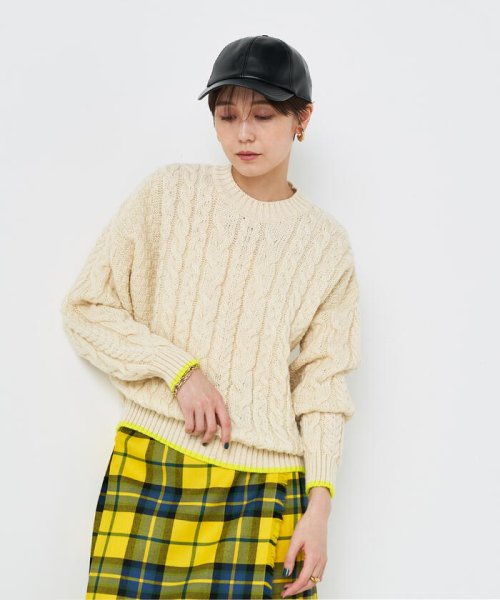 NOLLEY’S(ノーリーズ)/◇【WEB限定カラーあり】【OLDDERBY KNITWEAR】別注アランケーブル配色プルオーバーニット/img12