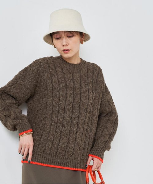 NOLLEY’S(ノーリーズ)/◇【WEB限定カラーあり】【OLDDERBY KNITWEAR】別注アランケーブル配色プルオーバーニット/img26