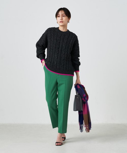 NOLLEY’S(ノーリーズ)/◇【WEB限定カラーあり】【OLDDERBY KNITWEAR】別注アランケーブル配色プルオーバーニット/img32