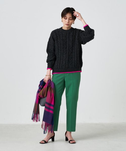 NOLLEY’S(ノーリーズ)/◇【WEB限定カラーあり】【OLDDERBY KNITWEAR】別注アランケーブル配色プルオーバーニット/img33