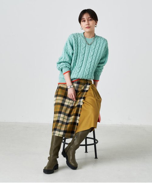 NOLLEY’S(ノーリーズ)/◇【WEB限定カラーあり】【OLDDERBY KNITWEAR】別注アランケーブル配色プルオーバーニット/img49