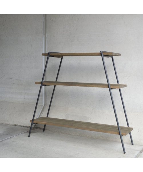 COLLEND(コレンド)/COLLEND コレンド 収納棚 収納ラック オープンラック 本棚 3段 スリム 木製 アイアンレッグラック IRON LEG RACK ナチュラル ダーク ブ/img03