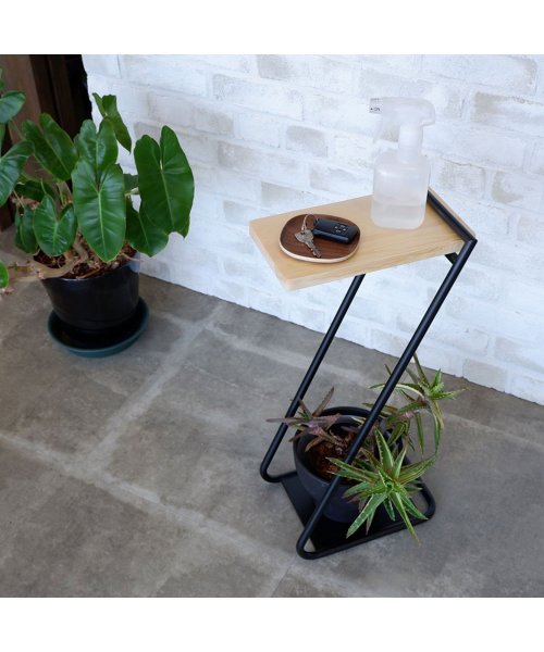 COLLEND(コレンド)/COLLEND コレンド サイドテーブル ナイトテーブル 収納 スリム 木製 アイアンレッグ ハイ IRON LEG SIDE TABLE HIGH ナチュラル/img05