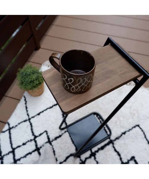 COLLEND(コレンド)/COLLEND コレンド サイドテーブル ナイトテーブル 収納 スリム 木製 アイアンレッグ ハイ IRON LEG SIDE TABLE HIGH ナチュラル/img13