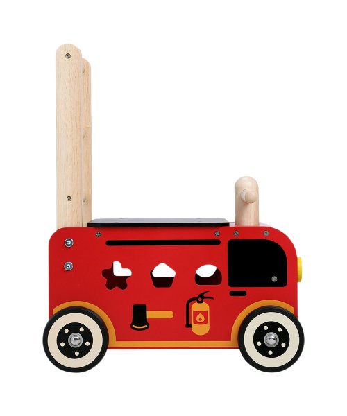 ImTOY(アイムトイ)/アイムトイ ImTOY 手押し車 積み木 型はめ パズル ウォーカー アンド ライド 消防車 男の子 女の子 1歳から 知育玩具 おもちゃ 木のおもちゃ IM－/img01