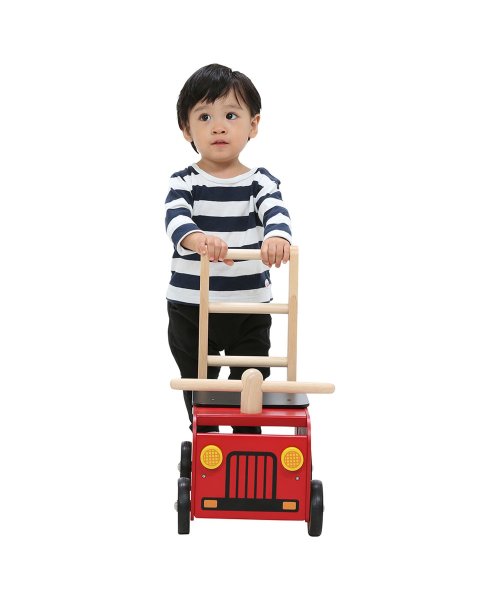 ImTOY(アイムトイ)/アイムトイ ImTOY 手押し車 積み木 型はめ パズル ウォーカー アンド ライド 消防車 男の子 女の子 1歳から 知育玩具 おもちゃ 木のおもちゃ IM－/img09