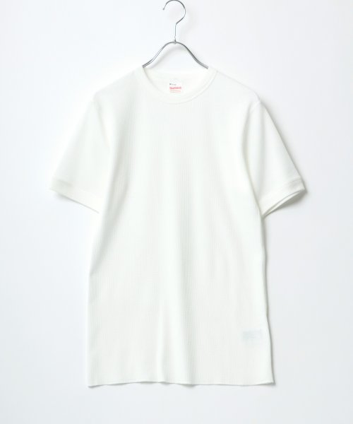 salong hameu(salong hameu)/【Salong hameu】Healthknit（ヘルスニット）クルーネック ワッフル半袖Tシャツ/ユニセックス/無地・ボーダーリンガーT/1P パックT/img13