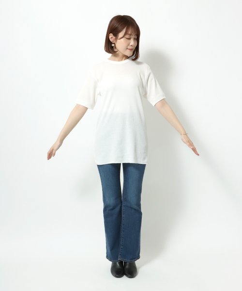 salong hameu(salong hameu)/【Salong hameu】Healthknit（ヘルスニット）クルーネック ワッフル半袖Tシャツ/ユニセックス/無地・ボーダーリンガーT/1P パックT/img36