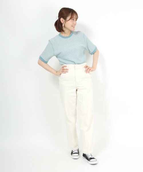 salong hameu(salong hameu)/【Salong hameu】Healthknit（ヘルスニット）クルーネック ワッフル半袖Tシャツ/ユニセックス/無地・ボーダーリンガーT/1P パックT/img39