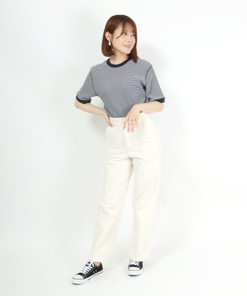 salong hameu(salong hameu)/【Salong hameu】Healthknit（ヘルスニット）クルーネック ワッフル半袖Tシャツ/ユニセックス/無地・ボーダーリンガーT/1P パックT/img45