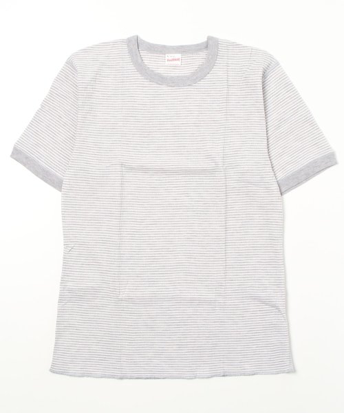 salong hameu(salong hameu)/【Salong hameu】Healthknit（ヘルスニット）クルーネック ワッフル半袖Tシャツ/ユニセックス/無地・ボーダーリンガーT/1P パックT/img54