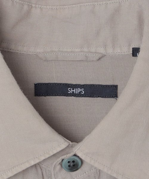 SHIPS MEN(シップス　メン)/SHIPS: エアリー ラミー ガーメントダイ レギュラーカラーシャツ S/S/img24