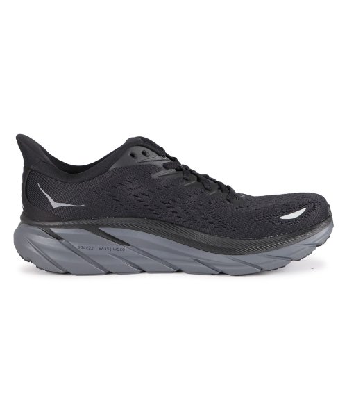 HOKA ONE ONE(ホカオネオネ)/HOKA ONE ONE ホカオネオネ クリフトン8 スニーカー メンズ 厚底 CLIFTON 8 ブラック 黒 1119393/img01