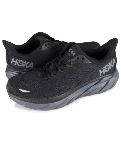 HOKA ONE ONE(ホカオネオネ)/HOKA ONE ONE ホカオネオネ クリフトン8 スニーカー メンズ 厚底 CLIFTON 8 ブラック 黒 1119393/img06