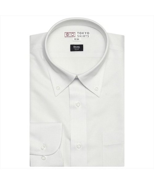 TOKYO SHIRTS(TOKYO SHIRTS)/【BRING Material (TM)】形態安定 ボタンダウンカラー 長袖ビジネスワイシャツ/img01