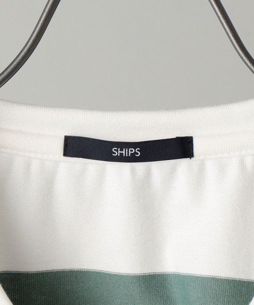 SHIPS MEN(シップス　メン)/SHIPS: japan quality ワイドボーダー Vネック Tシャツ/img21