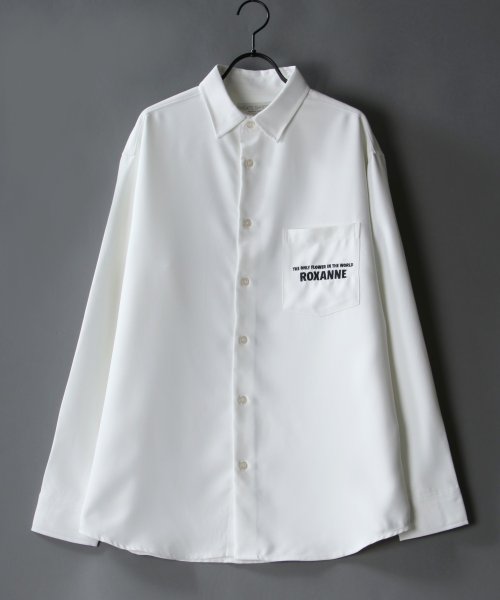SITRY(SITRY)/【SITRY】バックステッチ レギュラーカラーシャツ メンズ シャツ 刺繍 長袖シャツ/img06