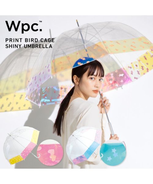 Wpc．(Wpc．)/【Wpc. 公式】［ビニール傘］プリントドームシルエットシャイニーアンブレラ shiny plastic umbrella/img11