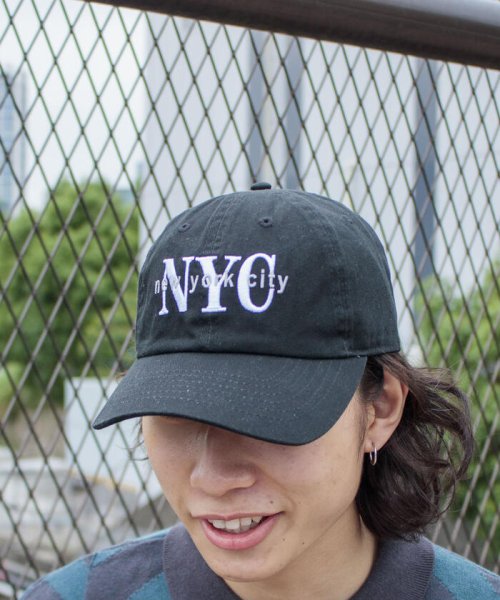 GLOSTER(GLOSTER)/【NEW HATTAN/ニューハッタン】NYC 刺繍ロゴ キャップ embroidery/img01