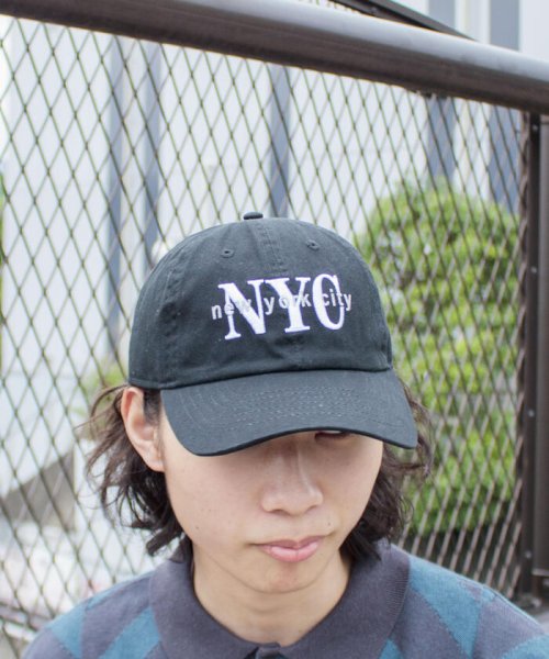 GLOSTER(GLOSTER)/【NEW HATTAN/ニューハッタン】NYC 刺繍ロゴ キャップ embroidery/img04
