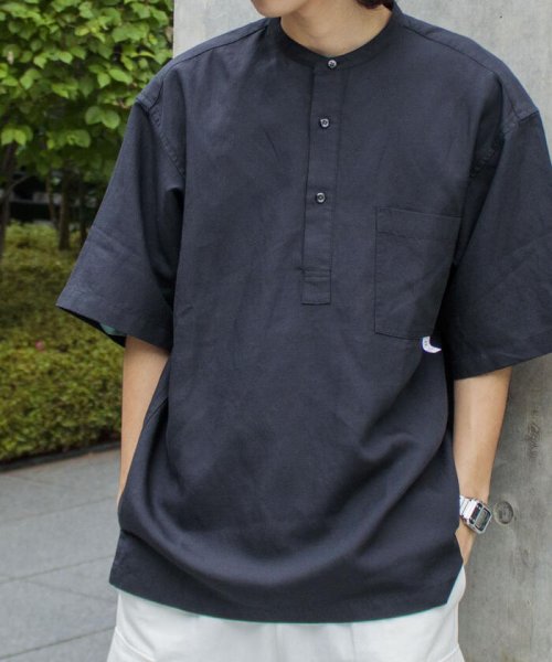 GLOSTER(GLOSTER)/【WORK ABOUT/ワークアバウト】SUMMERY SHIRT プルオーバーシャツ スリーピング/img02