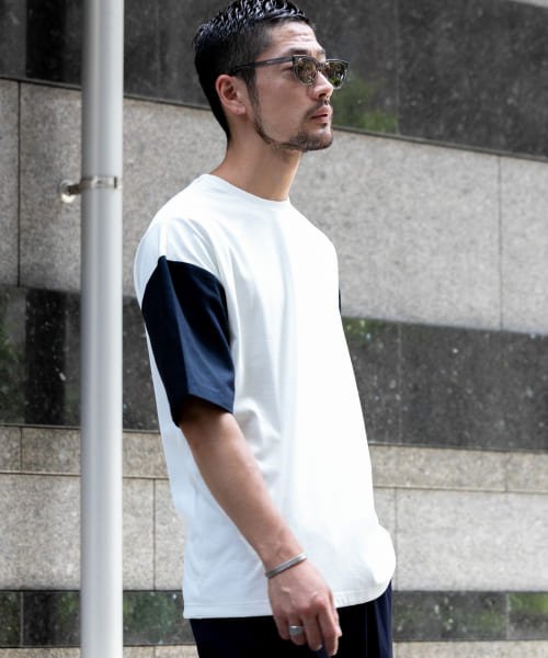 URBAN RESEARCH ROSSO(URBAN　RESEARCH　ROSSO（MEN）)/『UR TECH ひやサラクール』AIR DRYリネンスリーブドッキングTシャツ/img10