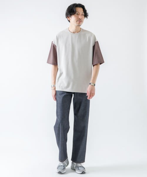 URBAN RESEARCH ROSSO(URBAN　RESEARCH　ROSSO（MEN）)/『UR TECH ひやサラクール』AIR DRYリネンスリーブドッキングTシャツ/img23