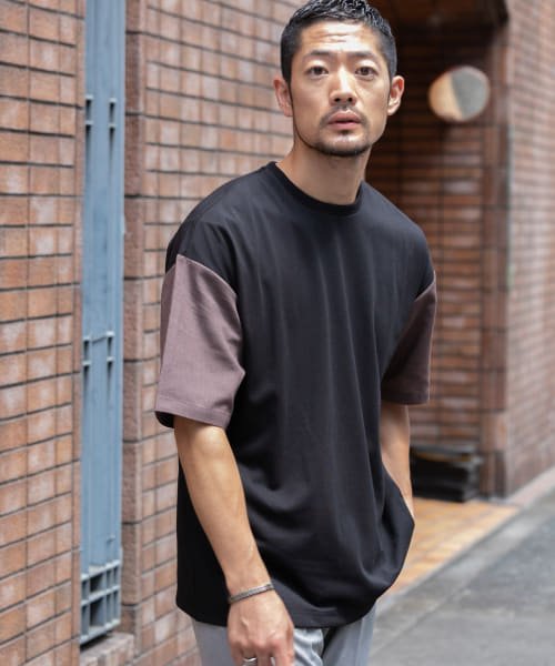 URBAN RESEARCH ROSSO(URBAN　RESEARCH　ROSSO（MEN）)/『UR TECH ひやサラクール』AIR DRYリネンスリーブドッキングTシャツ/img42