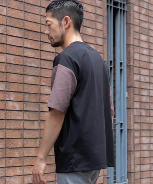 URBAN RESEARCH ROSSO(URBAN　RESEARCH　ROSSO（MEN）)/『UR TECH ひやサラクール』AIR DRYリネンスリーブドッキングTシャツ/img44