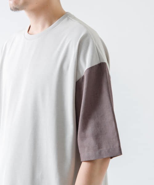 URBAN RESEARCH ROSSO(URBAN　RESEARCH　ROSSO（MEN）)/『UR TECH ひやサラクール』AIR DRYリネンスリーブドッキングTシャツ/img54